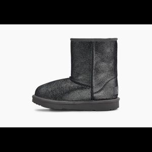UGG TODDLER CLASSIC II METALLIC GLITTER SIZE 10